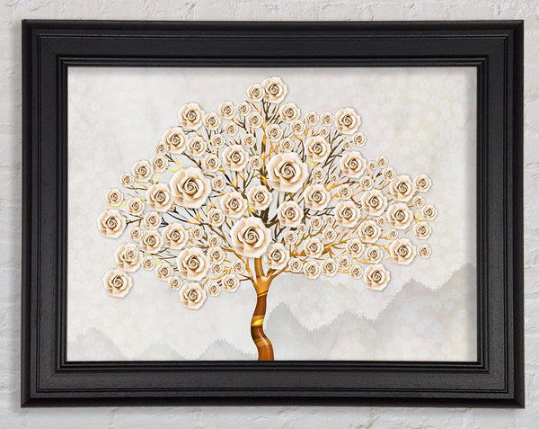 Huge Rose Tree Framed Print
