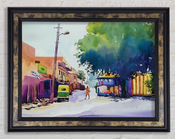The Little Quiet Village Framed Print