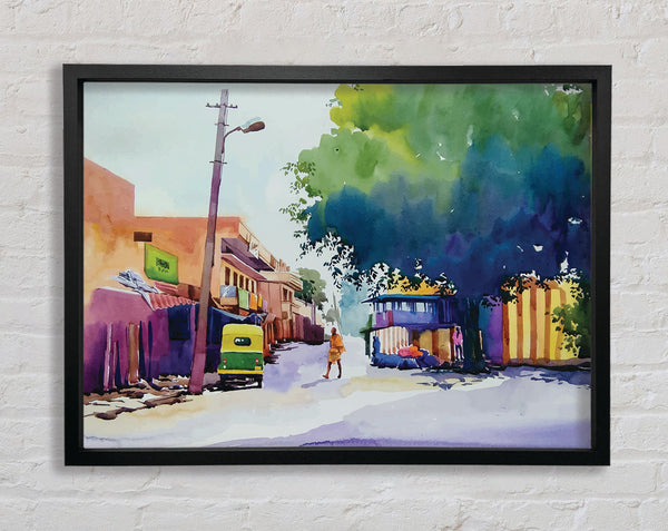 The Little Quiet Village Framed Print
