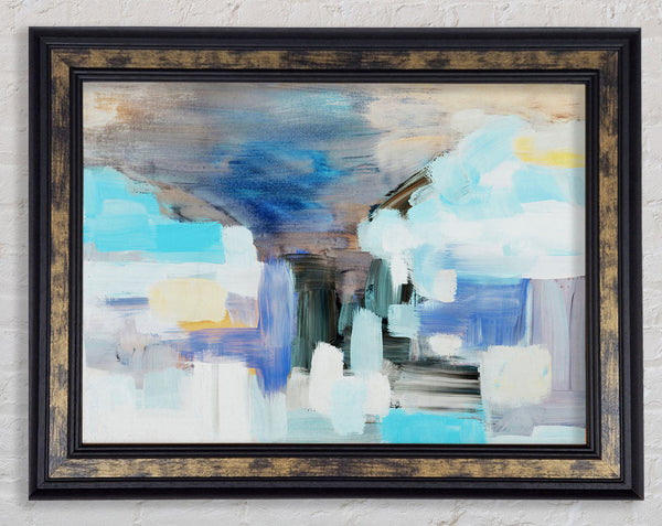 Chalk Cloud Blue Framed Print