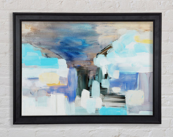 Chalk Cloud Blue Framed Print