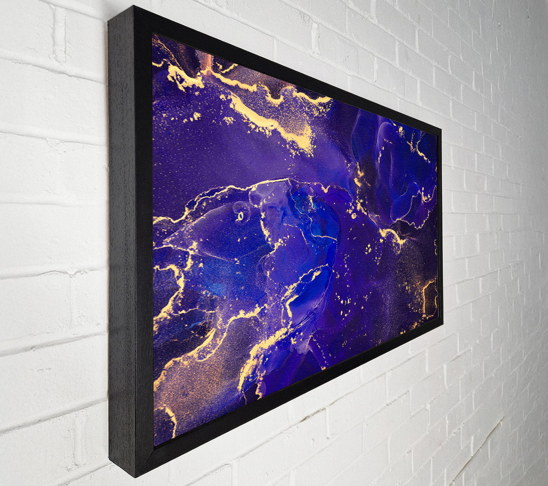  A Canvas Print of Royal Blue Glitter Canvas Print