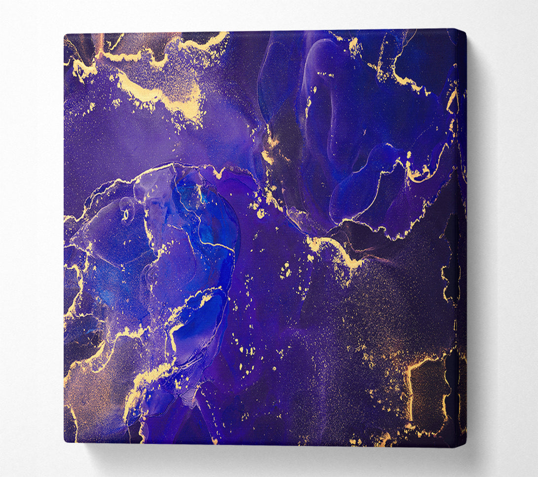  A Canvas Print of Royal Blue Glitter Canvas Print