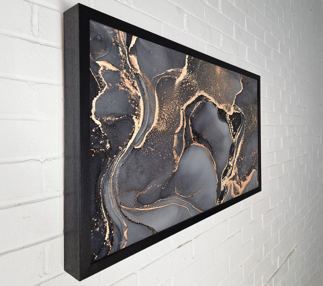  A Canvas Print of The Dark Grey Darkness Glitter Canvas Wall Art
