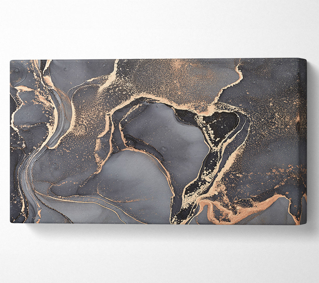  A Canvas Print of The Dark Grey Darkness Glitter Canvas Wall Art