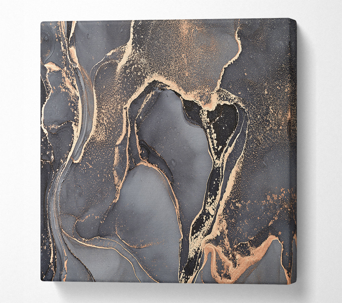  A Canvas Print of The Dark Grey Darkness Glitter Canvas Wall Art