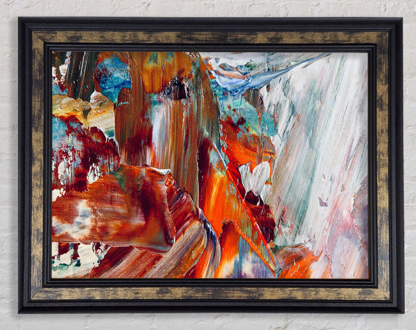 The Swipes Of The Paint Brush Framed Print