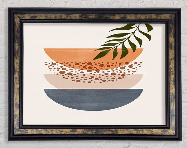Three Semicircles Of Art Framed Print