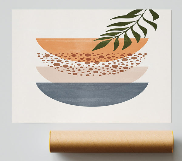 Three Semicircles Of Art Print