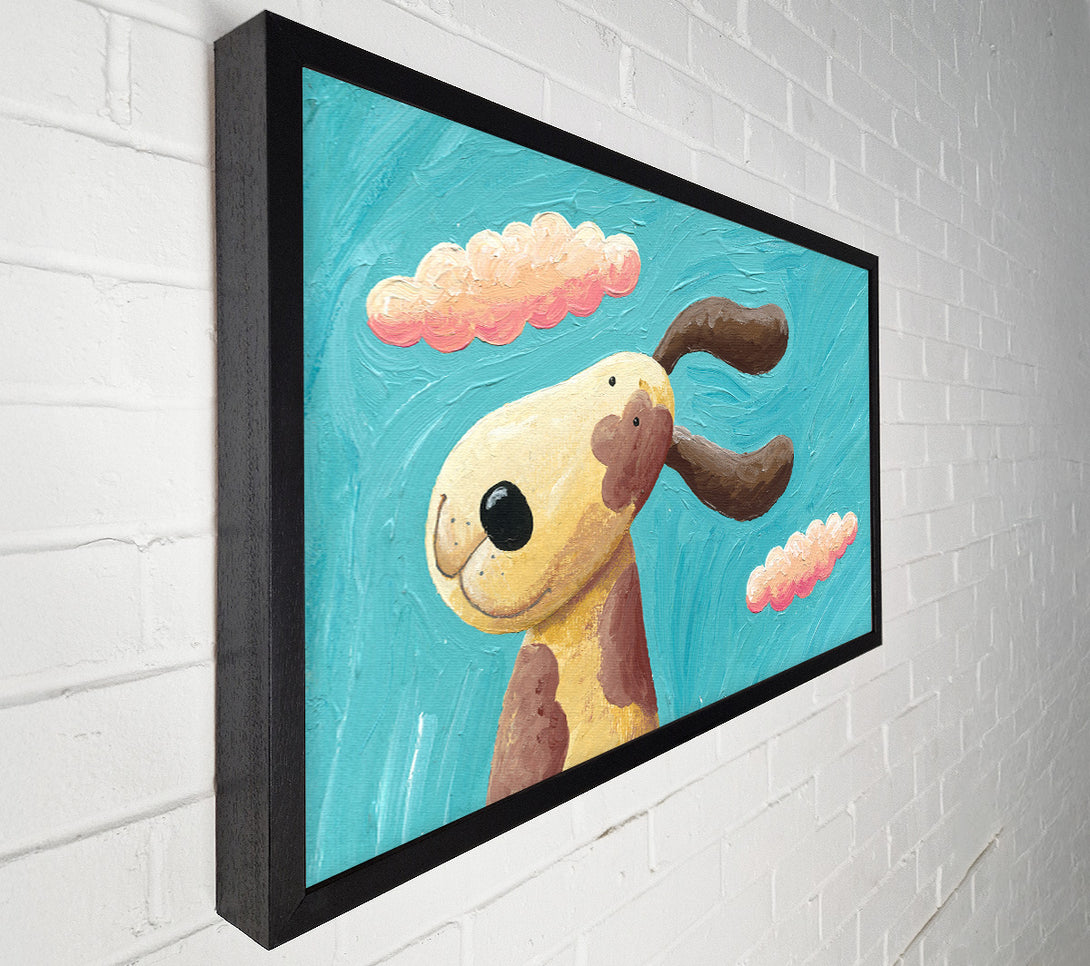  A Canvas Print of The Dog In The Wind Canvas Print
