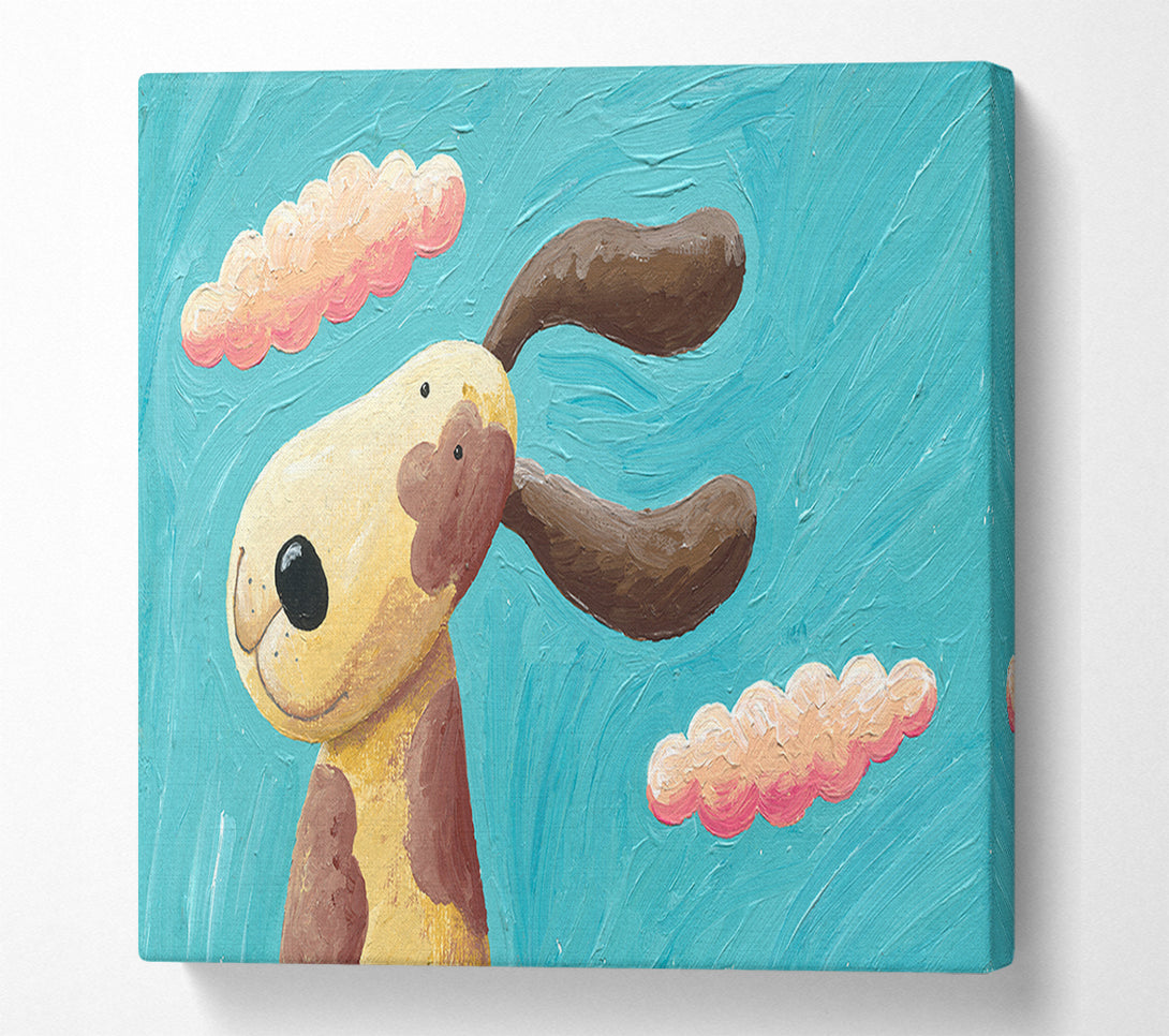  A Canvas Print of The Dog In The Wind Canvas Print