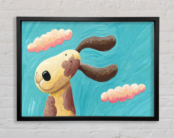 The Dog In The Wind Framed Print