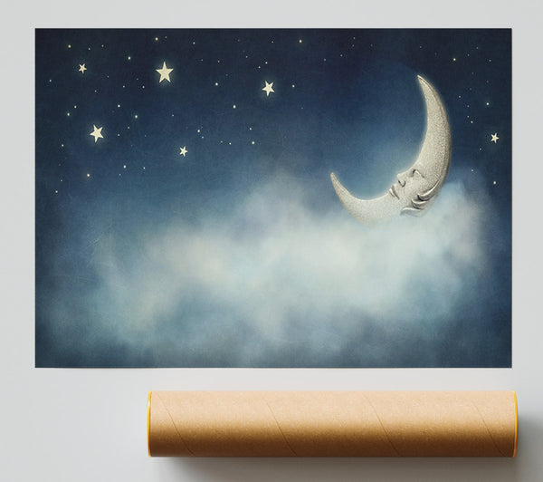 The Slumber Moon Clouds Print