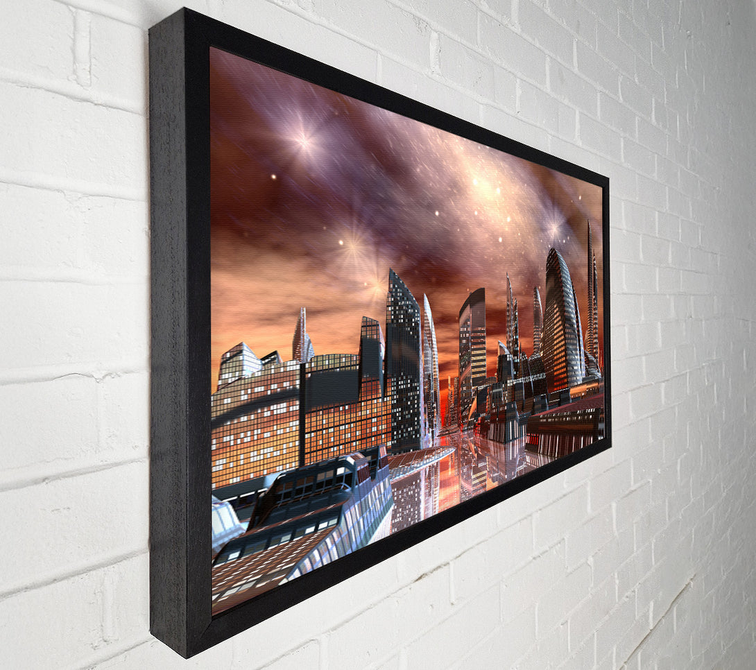  A Canvas Print of The Future City Of The World Canvas Art