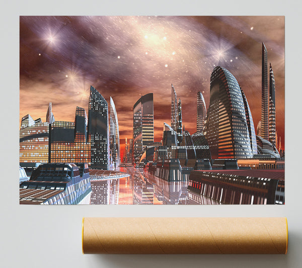 The Future City Of The World Giclee Print
