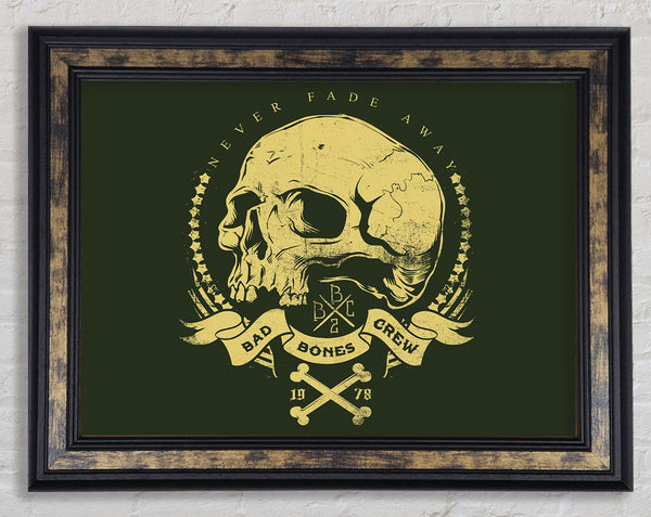 Bad Bones Crew Framed Print
