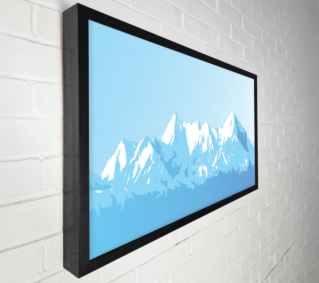  A Canvas Print of The Blue Mountain Snow Canvas Print