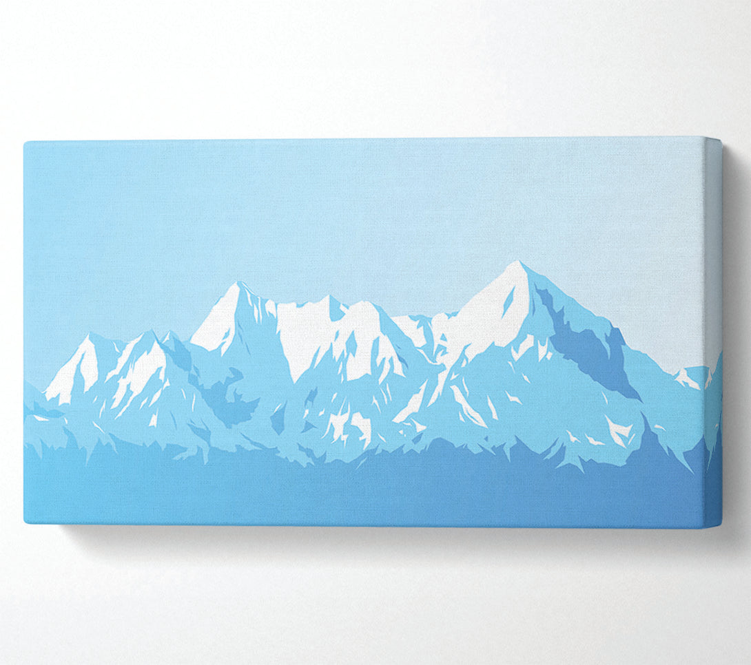  A Canvas Print of The Blue Mountain Snow Canvas Print