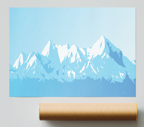 The Blue Mountain Snow Print