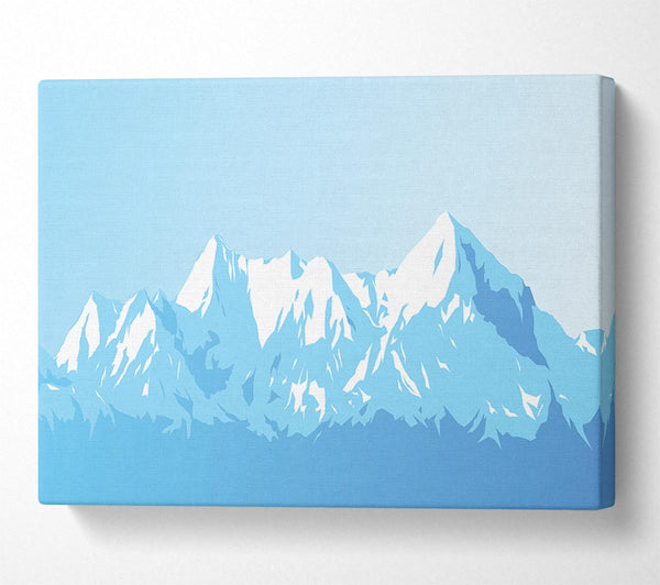  A Canvas Print of The Blue Mountain Snow Canvas Print