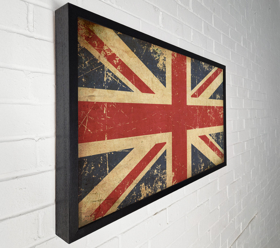  A Canvas Print of Grunge Union Jack Erosion Canvas Print