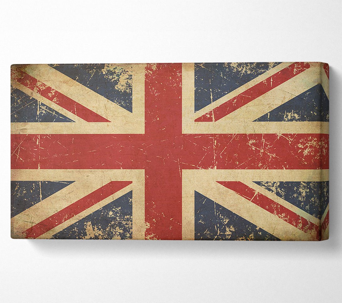  A Canvas Print of Grunge Union Jack Erosion Canvas Print
