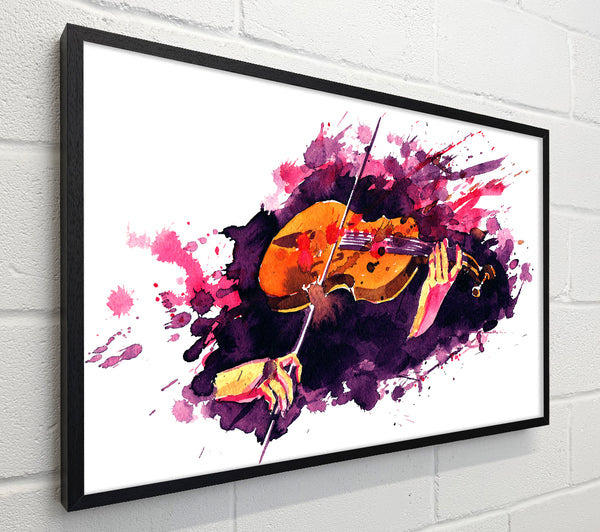 Playing The Violin Splatter