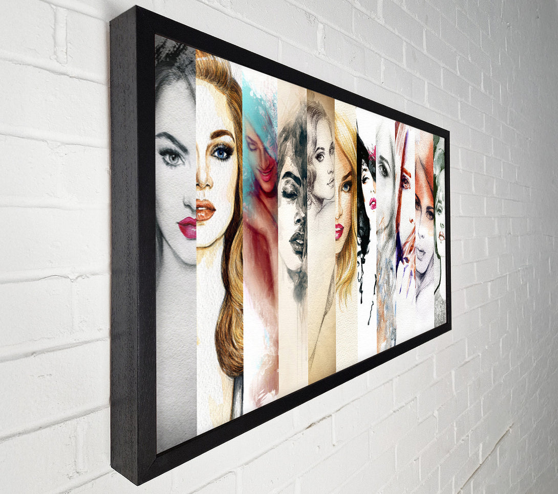  A Canvas Print of Womens Fashion Watercolour Canvas Print