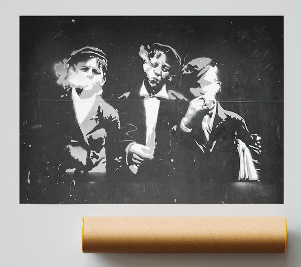 Children Smoking Poster