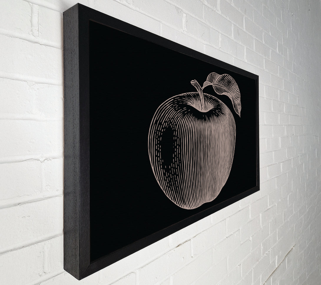  A Canvas Print of The Drawn Apple Canvas Art