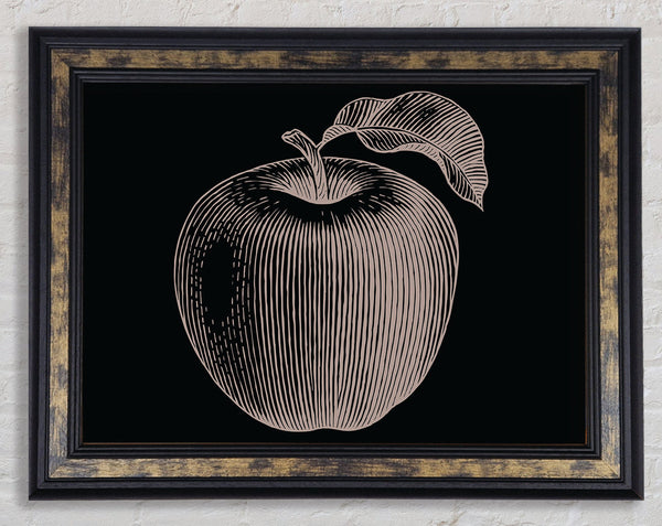 The Drawn Apple Framed Print