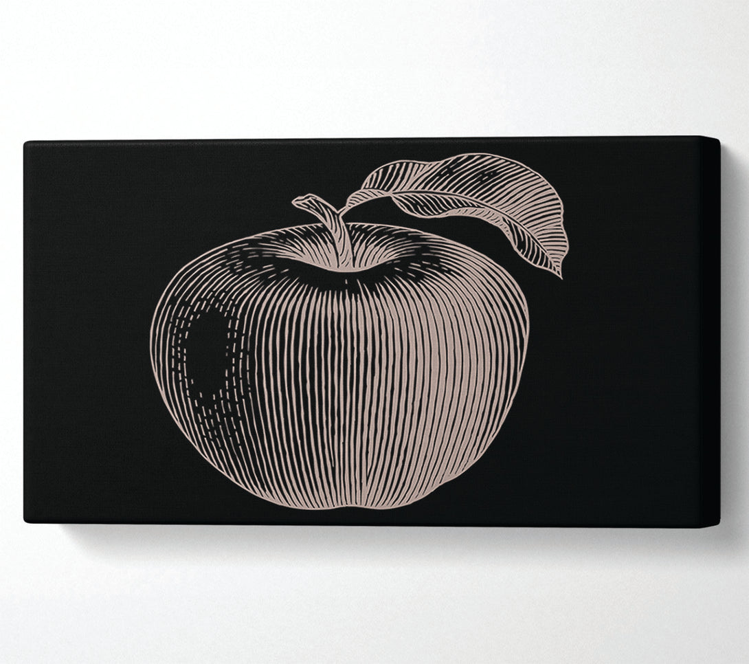  A Canvas Print of The Drawn Apple Canvas Art