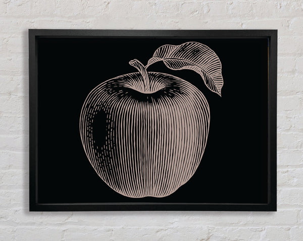 The Drawn Apple Framed Print