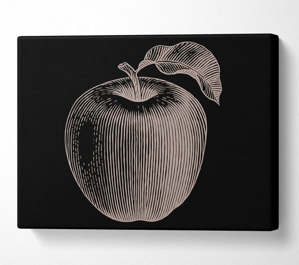  A Canvas Print of The Drawn Apple Canvas Art