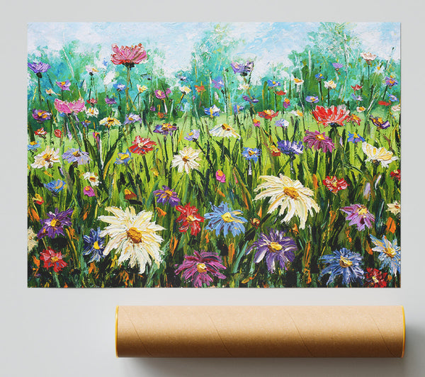 Lovely Spring Flowers Art Giclee Print