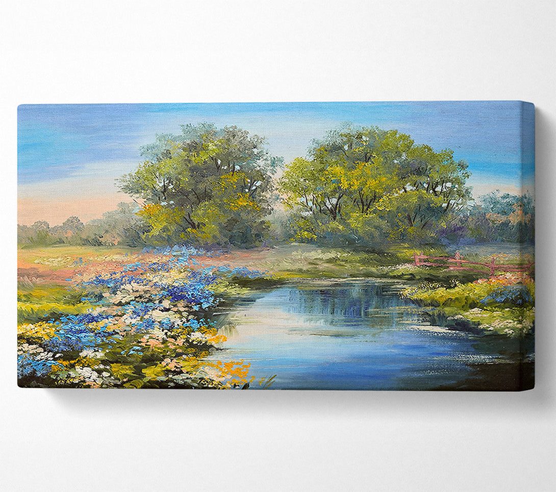  A Canvas Print of The Little River Trail Canvas Wall Art