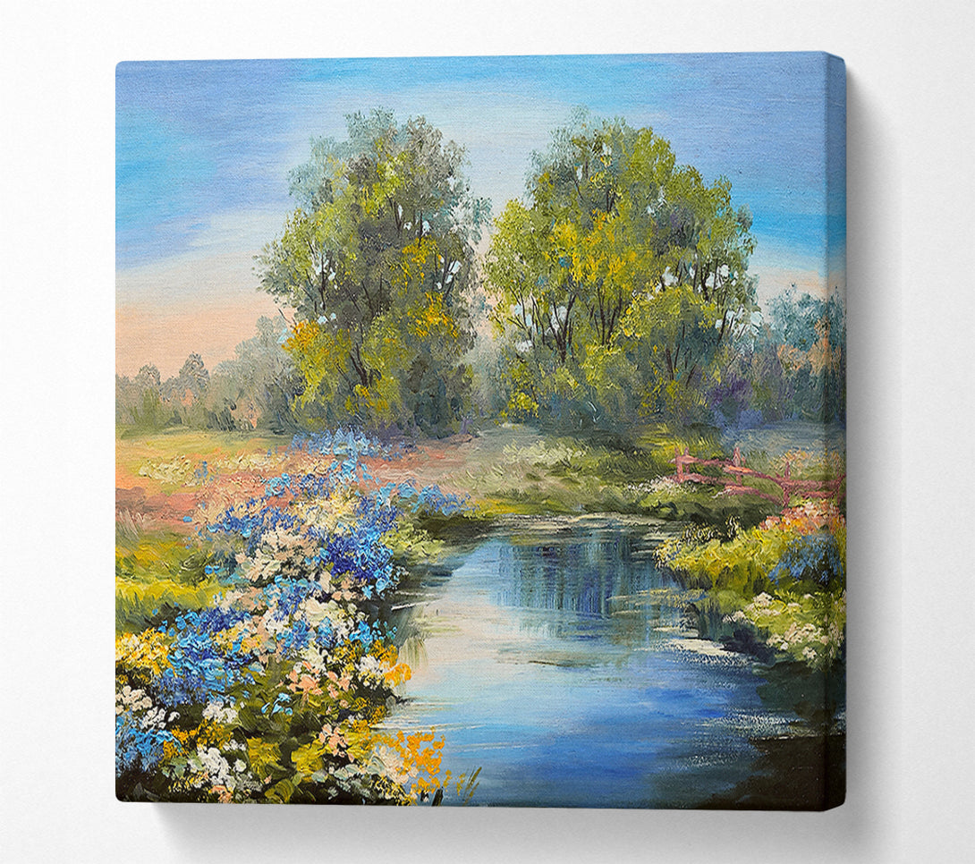  A Canvas Print of The Little River Trail Canvas Wall Art