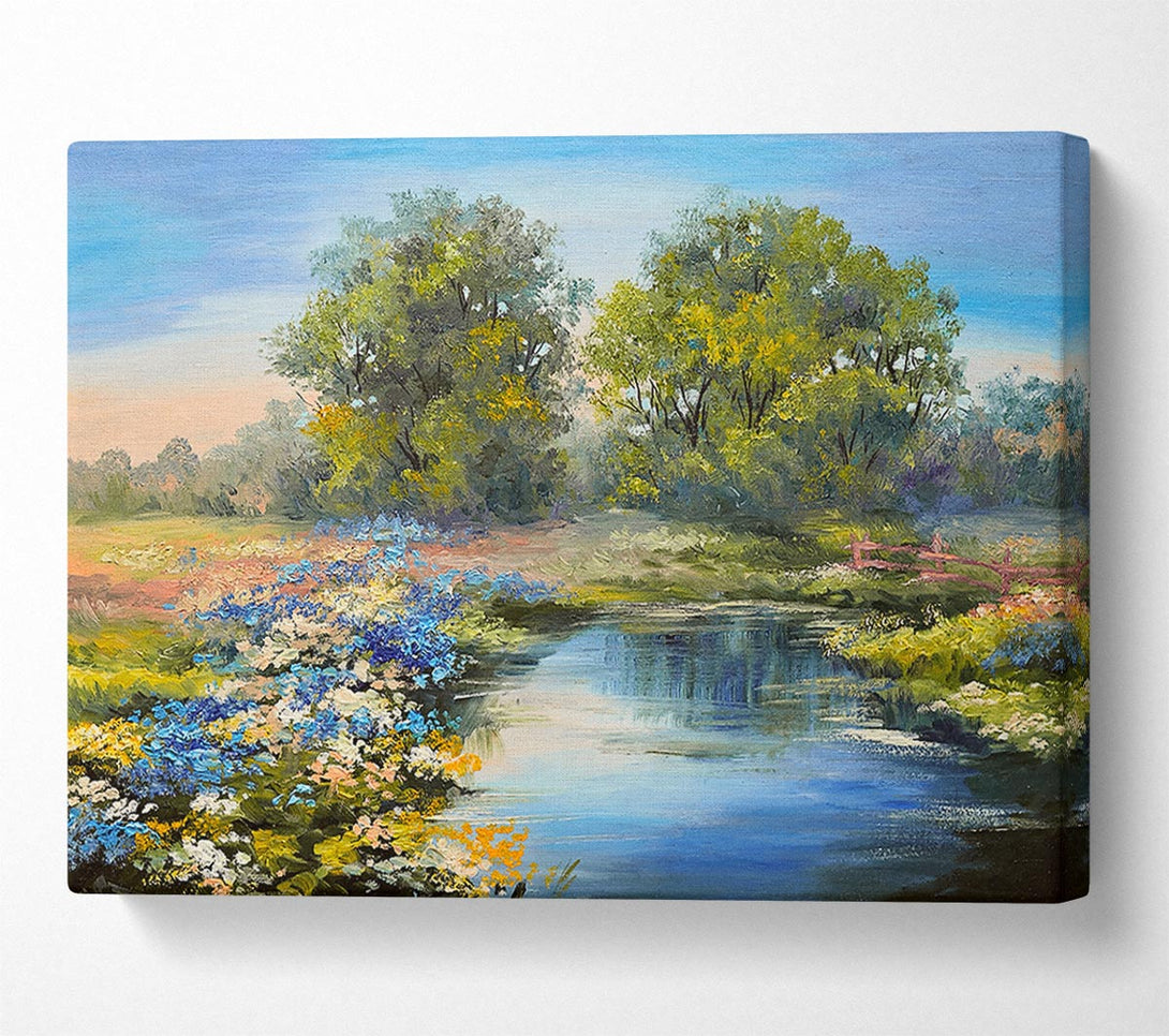 A Canvas Print of The Little River Trail Canvas Wall Art