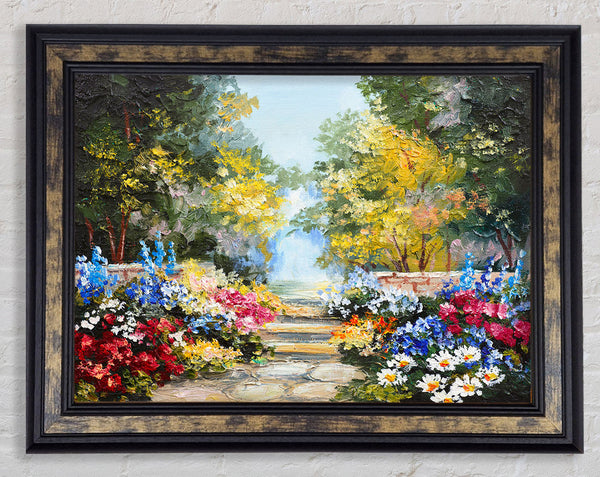 The Stone Cobble Forest Framed Print