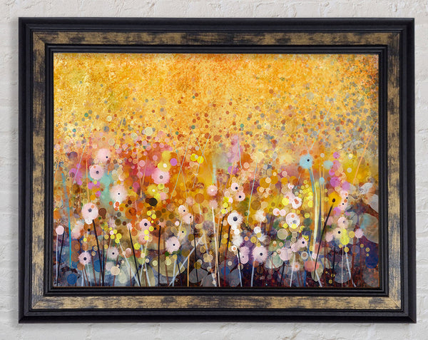 Dainty Flowers Field Framed Print