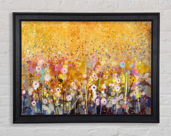 Dainty Flowers Field Framed Print