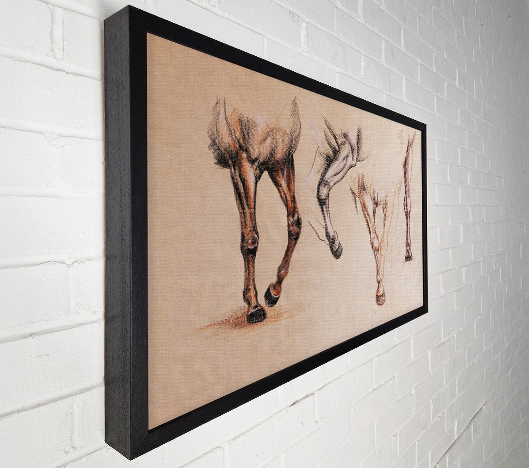  A Canvas Print of Bottom End Of Horses Canvas Wall Art