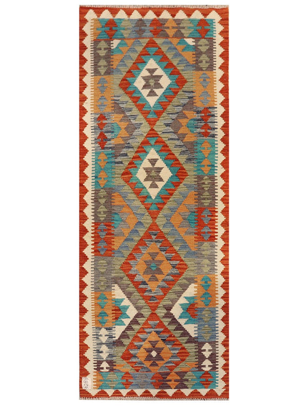 Maimana Afghanistan Kilim Rug - 190 x74 cm