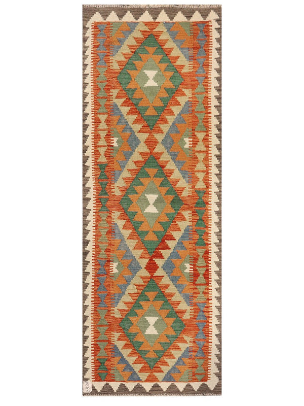 Maimana Afghanistan Kilim Rug - 197 x73 cm