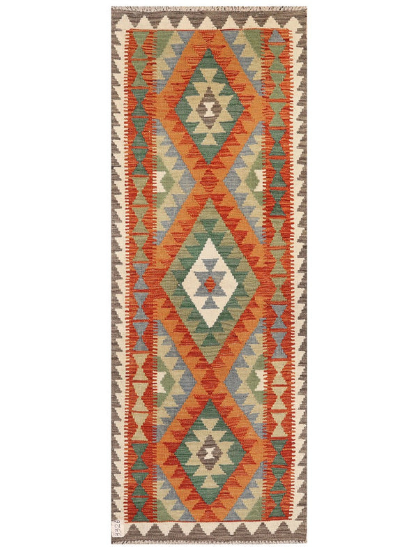Maimana Afghanistan Kilim Rug - 194 x73 cm