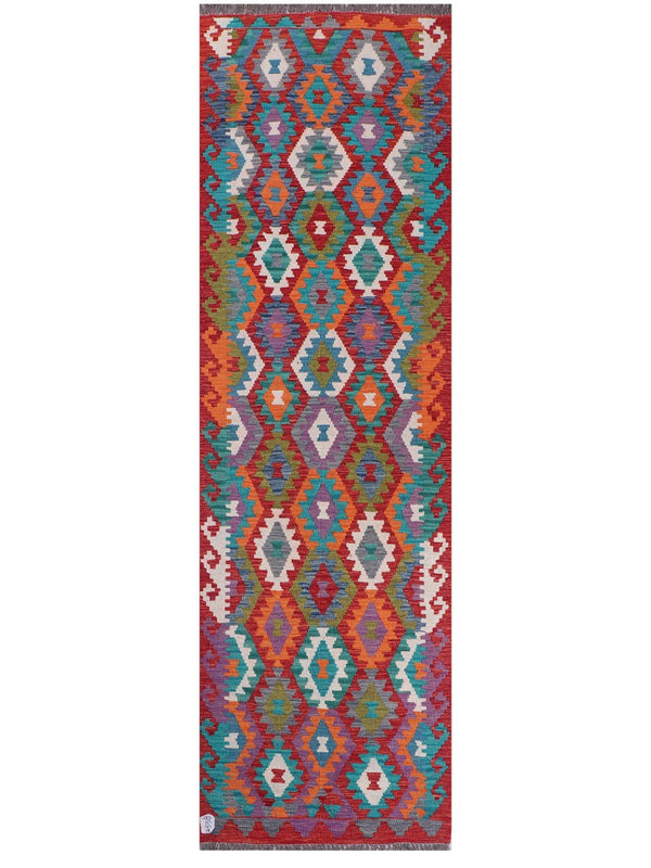 Maimana Afghanistan Kilim Runner - 295 x 88 cm