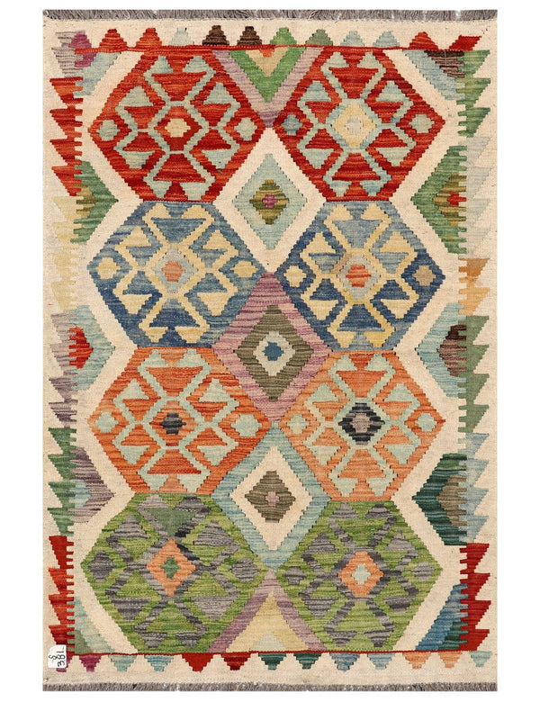 Maimana Afghanistan Kilim Rug - 151 x99 cm