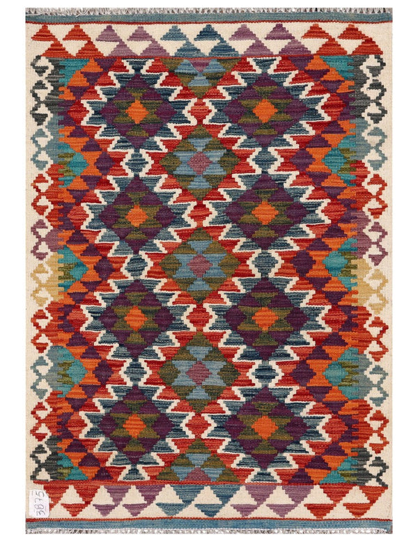 Maimana Afghanistan Kilim Rug - 119 x 83 cm