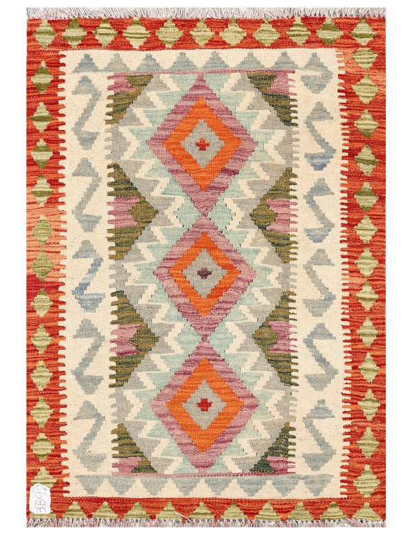 Maimana Afghanistan Kilim Rug - 117 x 81 cm