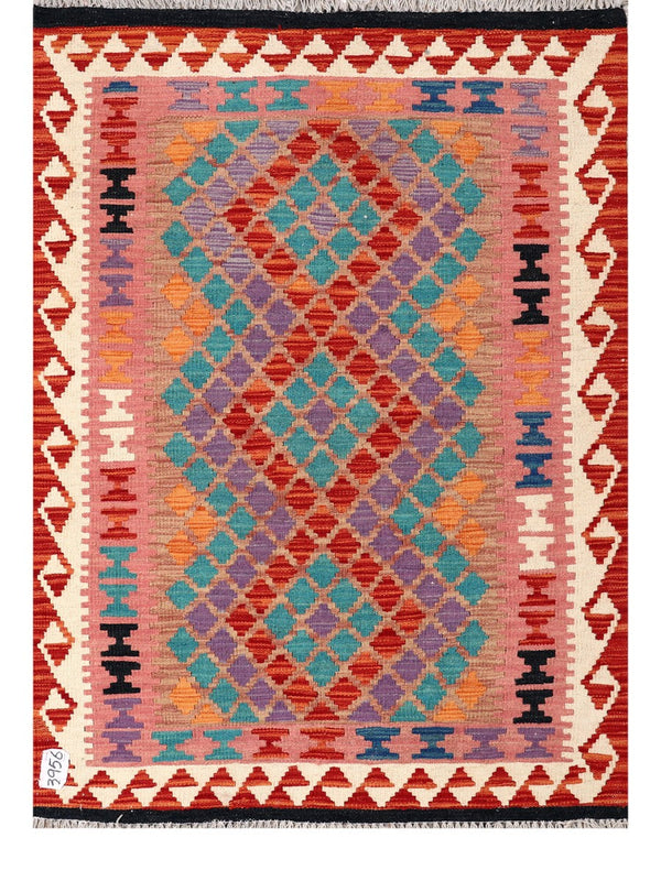 Maimana Afghanistan Kilim Rug - 147 x104 cm